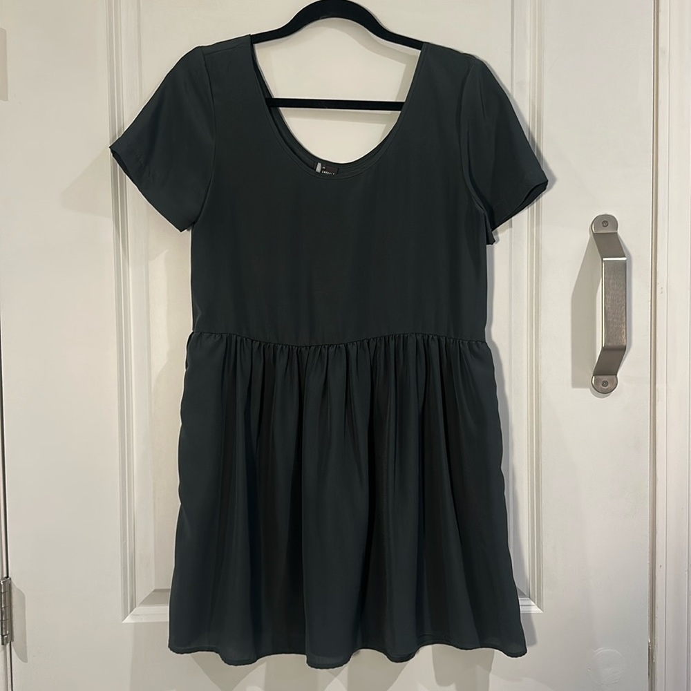 Sparkle and fade baby doll dress dark grey